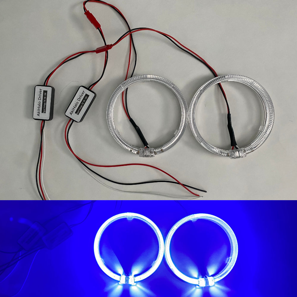 2x LED Light Guide Angel Eyes Halo Ring for Headlight and Fog light Retrofit