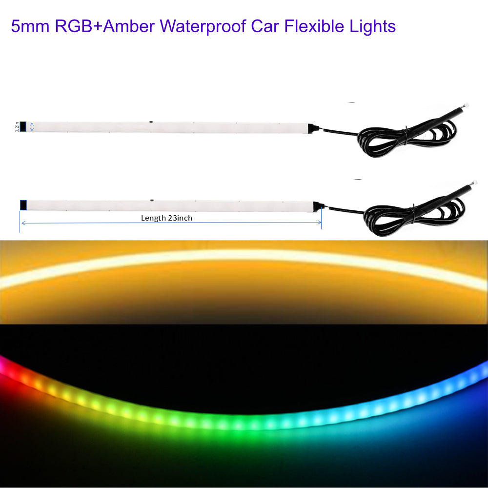 3mm/5mm/25mm FLexible RGB Daytime Runing Lights