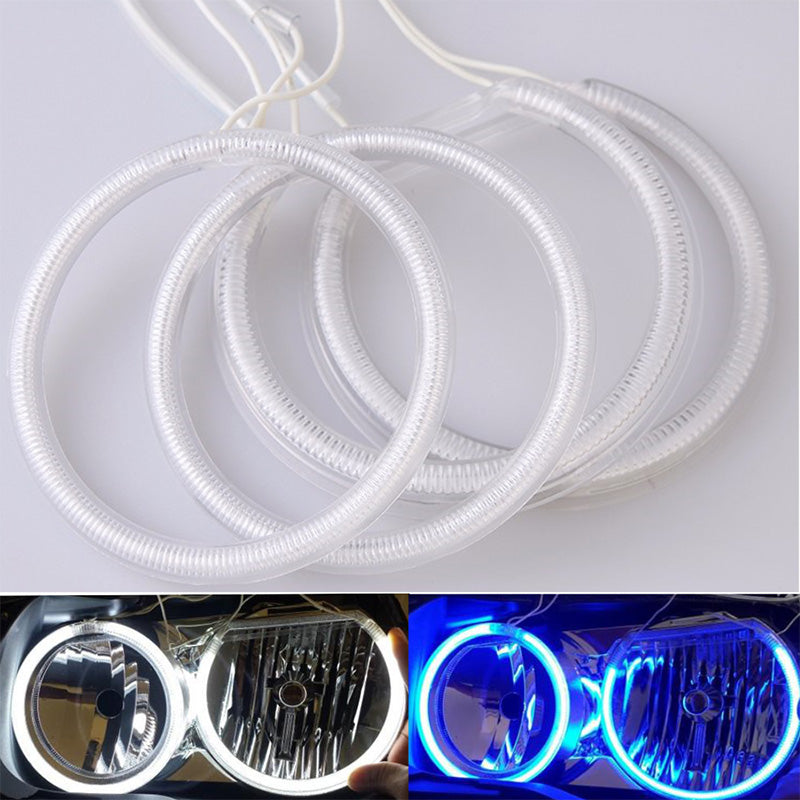 AkiHalo White CCFL Halo Rings Angel Eyes For BMW E90 E91 Halogen Lamp DRL Demon Corona, BMW Headlight, Fog Lighting. - AKiHalo.com