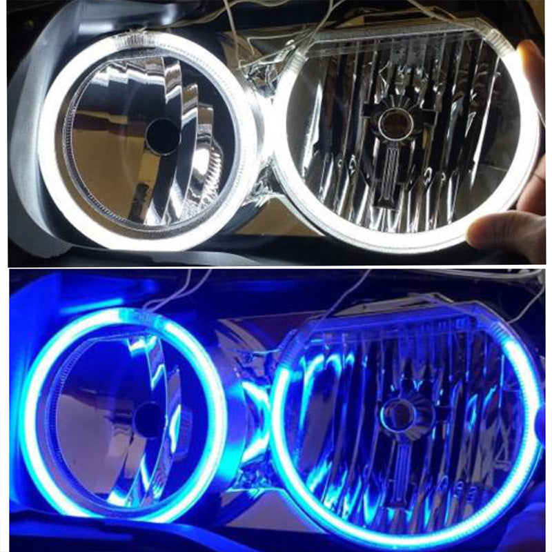 AkiHalo White CCFL Halo Rings Angel Eyes For BMW E90 E91 Halogen Lamp DRL Demon Corona, BMW Headlight, Fog Lighting. - AKiHalo.com