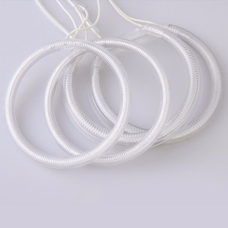 AkiHalo White CCFL Halo Rings Angel Eyes For BMW E90 E91 Halogen Lamp DRL Demon Corona, BMW Headlight, Fog Lighting. - AKiHalo.com