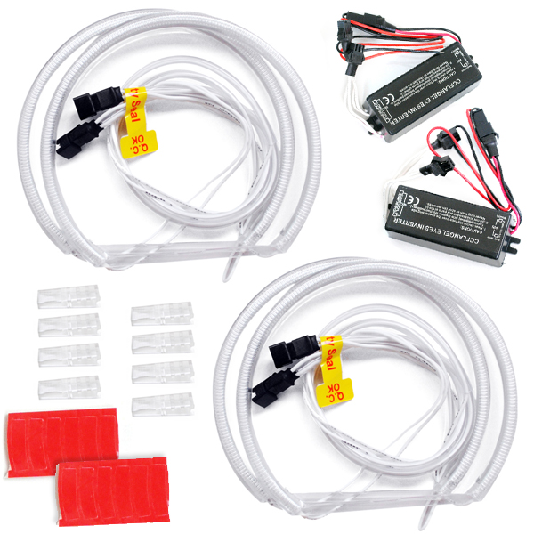 6000K Super Bright White Angel Eyes Halo Rings Light Lamp CCFL Neon for BMW E46 3-Serie Headlights, DRL Running Lighting, Fog Lights. - AKiHalo.com