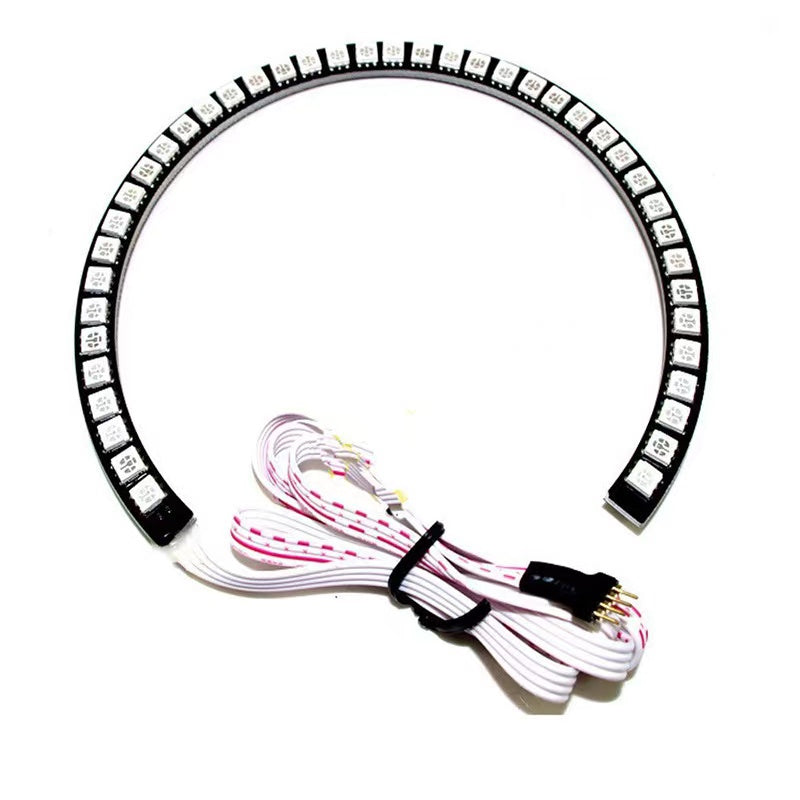 APP Bluetooth 4*131mm multi-color RGB Angel Eyes Halo Rings for BWM E46 E36 E38 E39 3 5 7 Headlight - AKiHalo.com