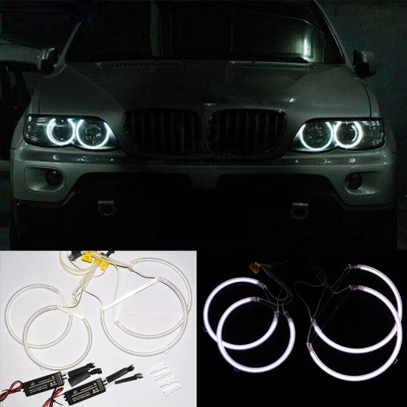 AkiHalo 4pcs Xenon White CCFL Angel Eyes Halo Rings Lights for BMW E53 X5 1999-2023 Headlights - AKiHalo.com