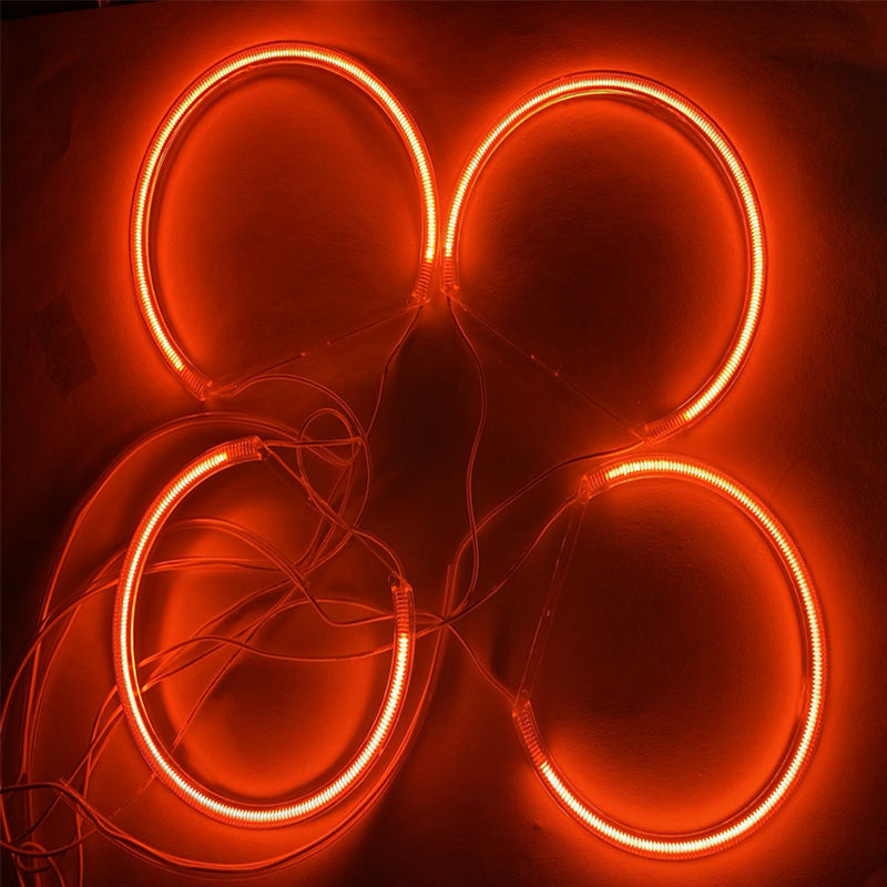 CCFL Neon Super Bright Red Color Angel Eyes Halo Rings Light Lamp CCFL For BMW E46 3-Serie Headlights, DRL Running Lighting, Fog Lighting. - AKiHalo.com