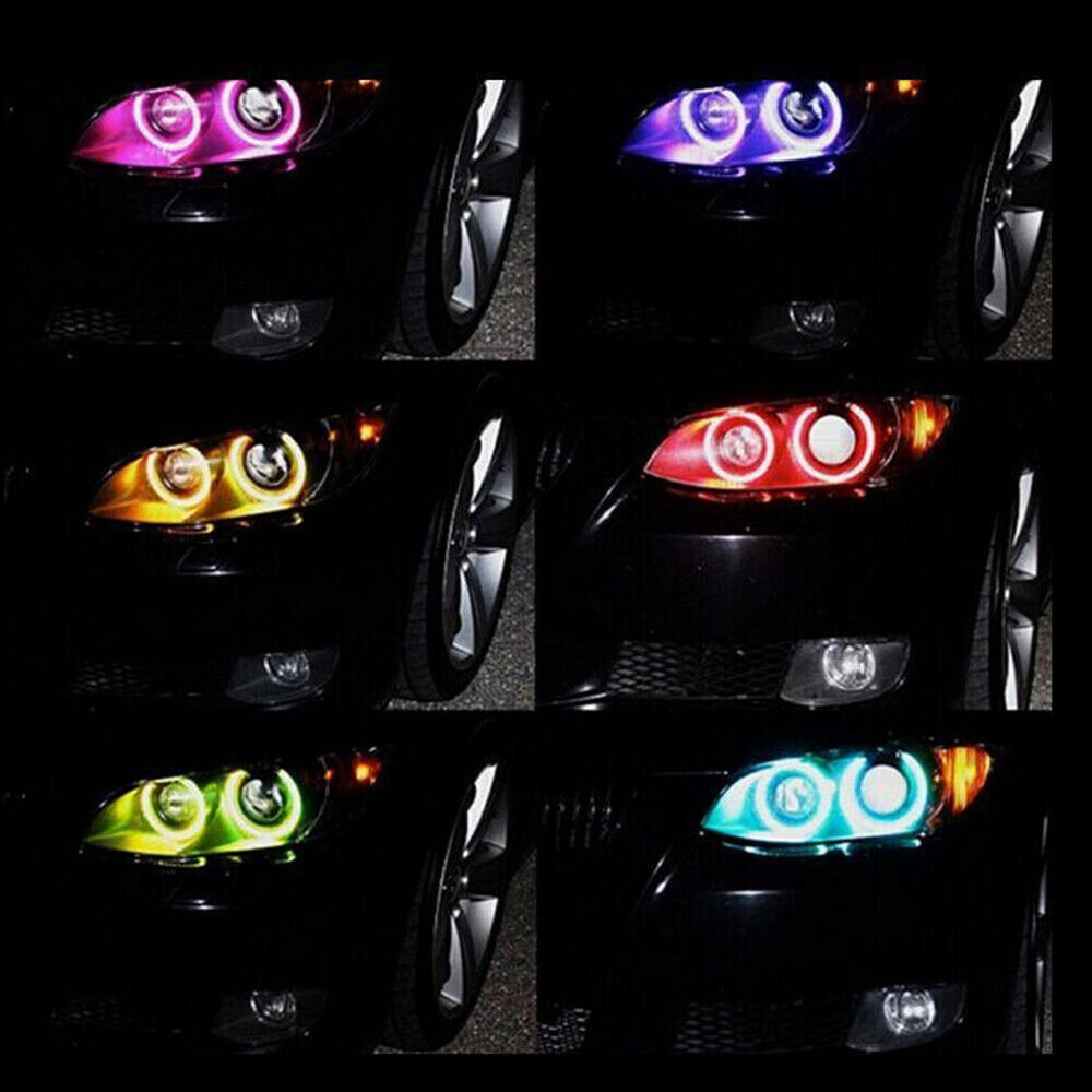 Multi-Color 180-SMD RGB LED Angel Eyes Halo Ring Lighting Kit w/ Remote Control for 2007-2011 BMW E92 E93 328i 335i M3 Coupe or Convertible - AKiHalo.com