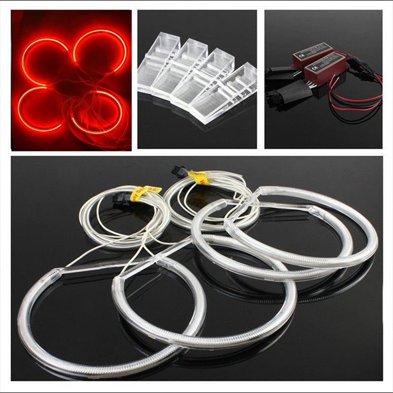 CCFL Neon Super Bright Red Color Angel Eyes Halo Rings Light Lamp CCFL For BMW E36 E38 E39 E46 Series Headlights, DRL Running Lighting, Fog Lights. - AKiHalo.com