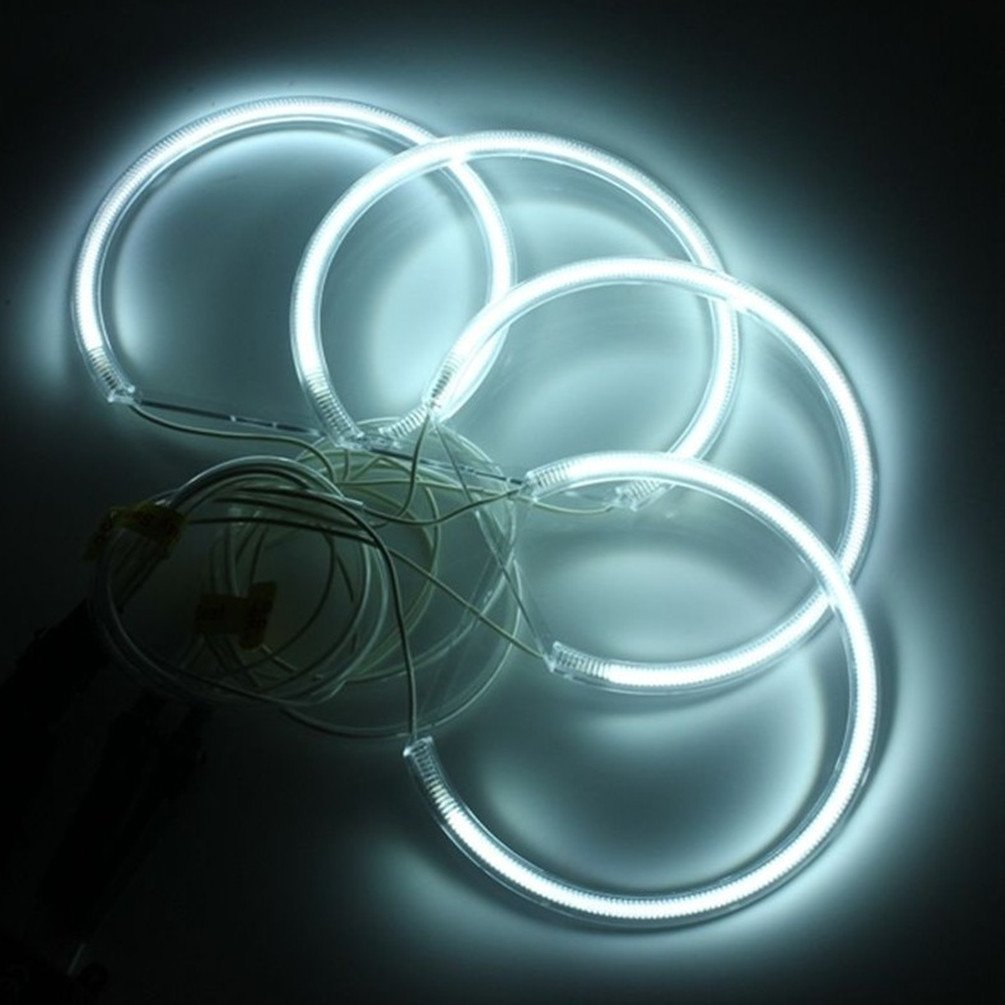 6000K Super Bright White Angel Eyes Halo Rings Light Lamp CCFL Neon for BMW E46 3-Serie Headlights, DRL Running Lighting, Fog Lights. - AKiHalo.com