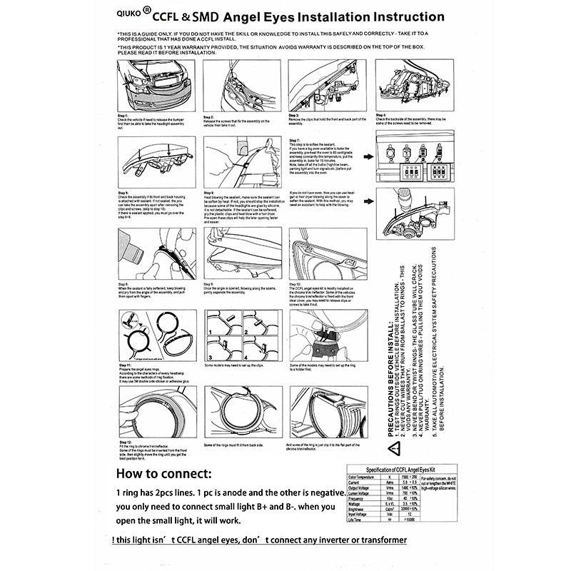 CCFL Neon Super Bright Red Color Angel Eyes Halo Rings Light Lamp CCFL For BMW E46 3-Serie Headlights, DRL Running Lighting, Fog Lighting. - AKiHalo.com