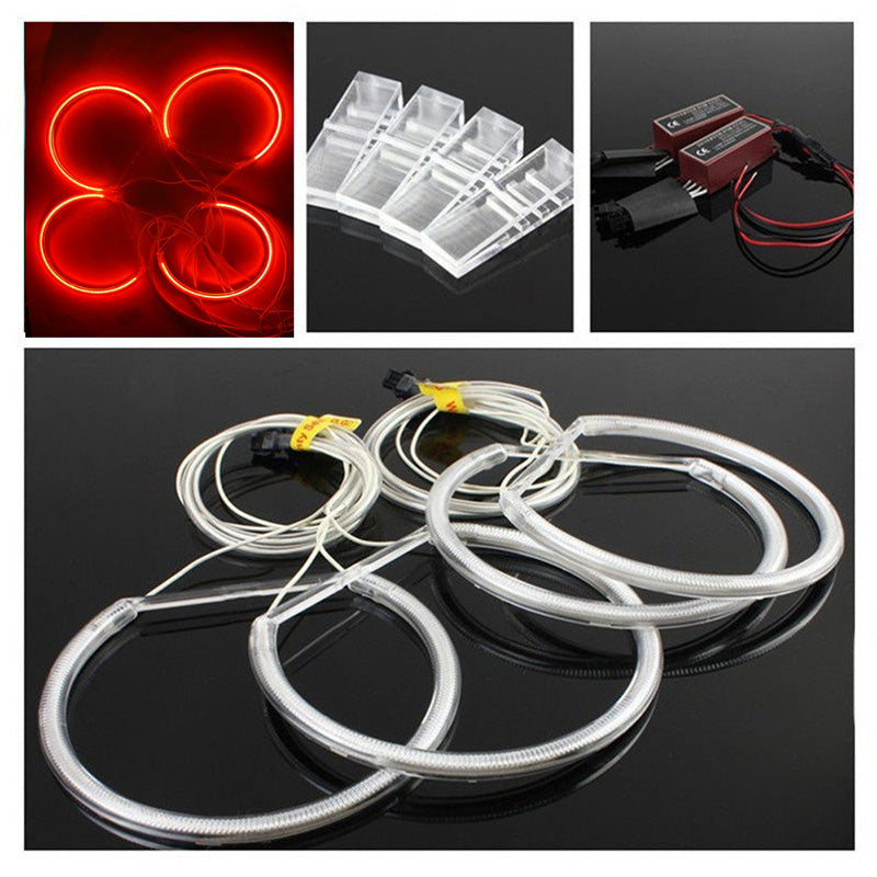 CCFL Neon Super Bright Red Color Angel Eyes Halo Rings Light Lamp CCFL For BMW E46 3-Serie Headlights, DRL Running Lighting, Fog Lighting. - AKiHalo.com