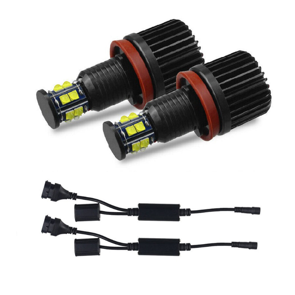 LED Marker Angel Eyes H8 120W Halo Ring Error Free for B-M-W E92 E93 E70 E71 F01 F02 F03 F04 E83 E70 E71 E89 3 5 7 Series X5 X6 Z4 Headlights - AKiHalo.com