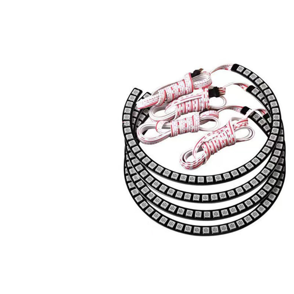 APP Bluetooth 4*131mm multi-color RGB Angel Eyes Halo Rings for BWM E46 E36 E38 E39 3 5 7 Headlight - AKiHalo.com