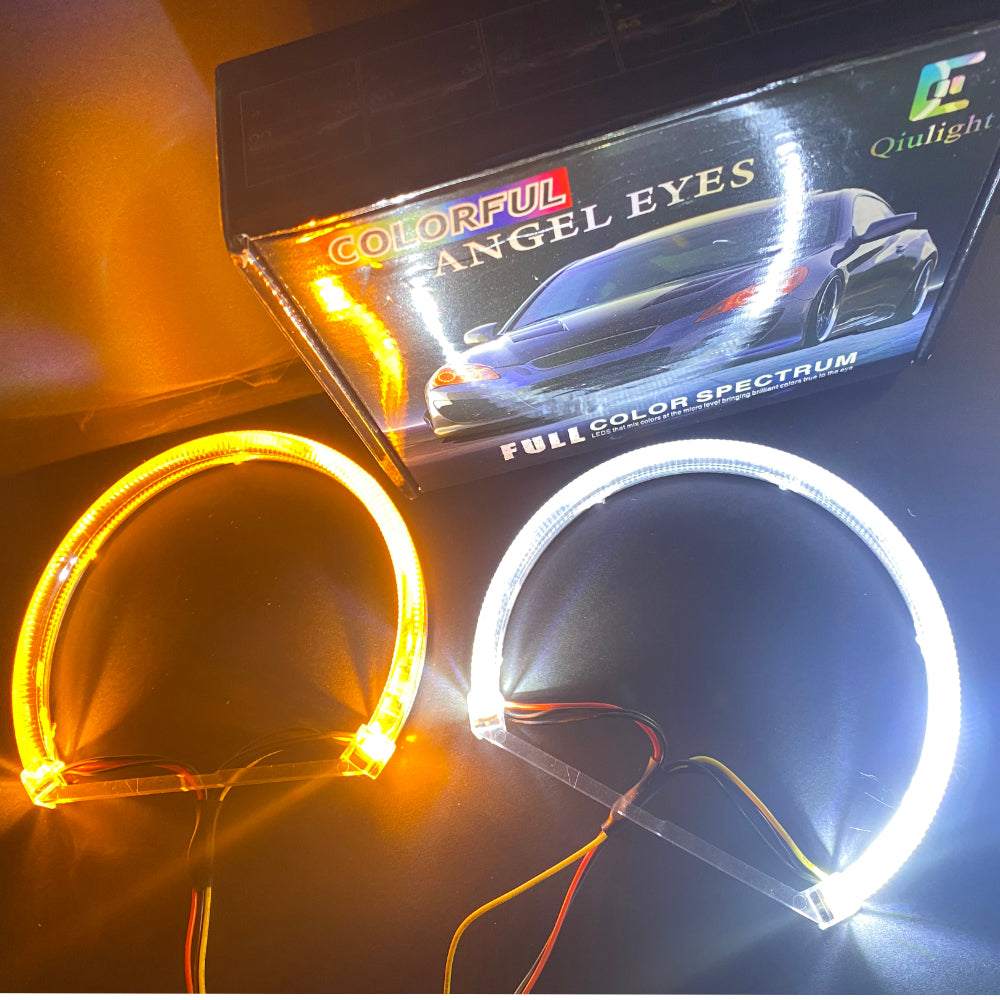 QIULIIGHT Crystal Angel Eyes RGB BT APP Control for For BMW E36 E38 E39 E46