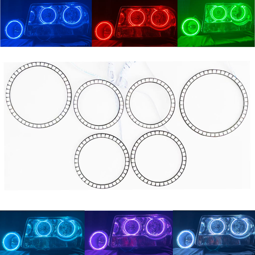 RGB 6 Halo Rings Kit For for RGB 6 Halo Rings Kit For for 2005-2010 Chrysler 300 RGB LED HALO & FOG LIGHT KIT RGB LED HALO & FOG LIGHT KIT - AKiHalo.com