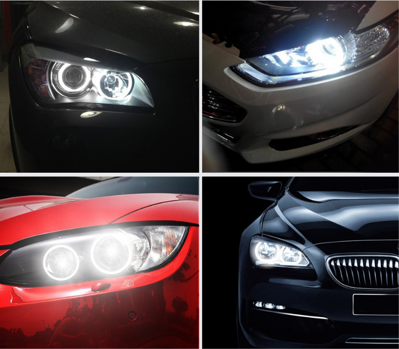 LED Marker Angel Eyes H8 120W Halo Ring Error Free for B-M-W E92 E93 E70 E71 F01 F02 F03 F04 E83 E70 E71 E89 3 5 7 Series X5 X6 Z4 Headlights - AKiHalo.com