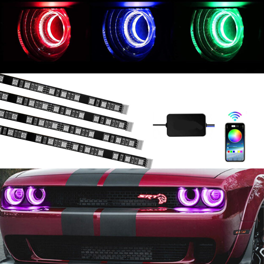 dodge challenger halo strips