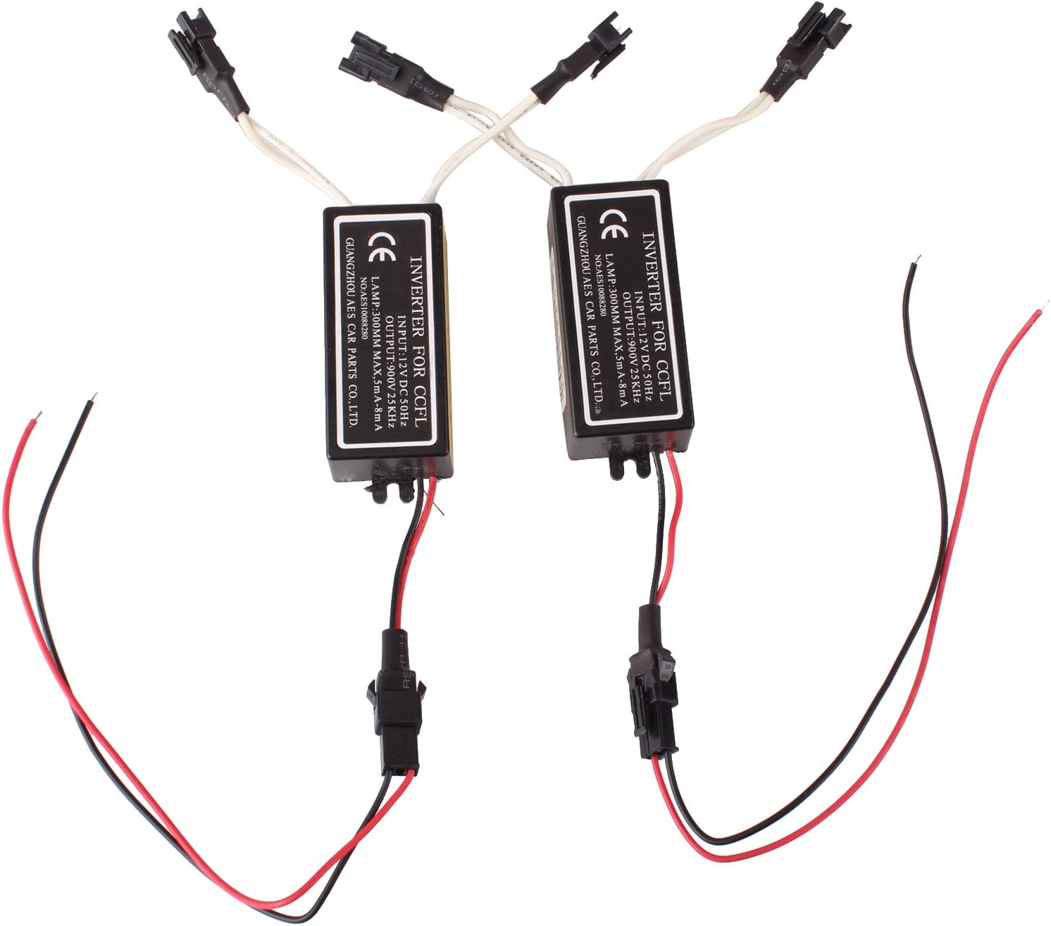 2pcs DC 12V CCFL Inverter Ballast for Replacement 1 for 2 rings or CCFL lamp 100~450mm length for CCFL Angel Eyes Halo Rings - AKiHalo.com