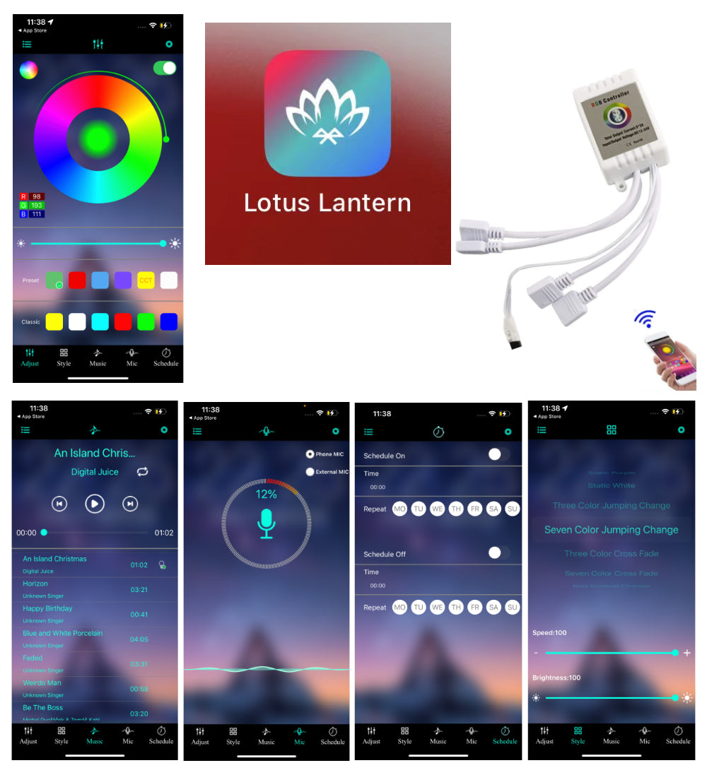 AkiHalo RGB Multi-Color 174-SMD LED Angel Eyes Halo Ring Lighting Kit w/Remote Control Compatible for BMW E60 E61 520i 525i 530i 540i 545i 550i M5 Pre LCI-03-07 & 06-2012 E90/E91 3 Series - AKiHalo.com