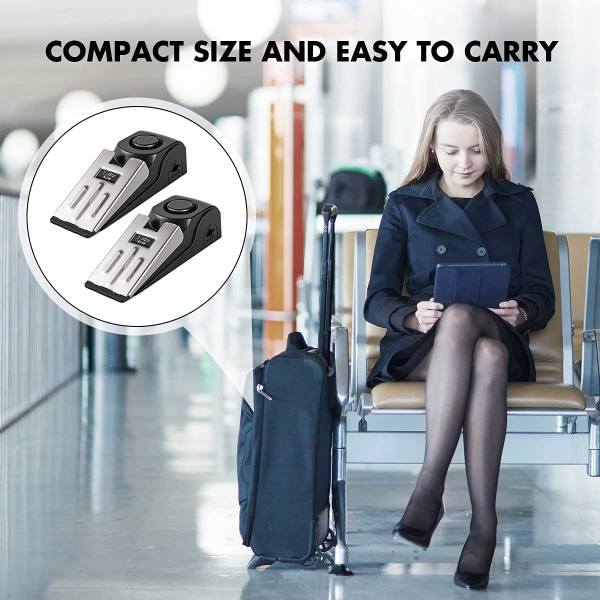 Door Stop Alarm Home Travel Wireless Security Alert Portable Kit for Hotel Home - AKiHalo.com