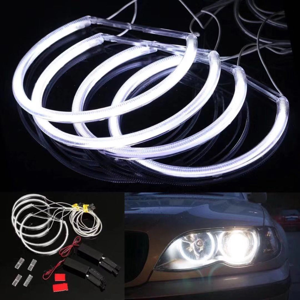 Akihalo 6000K Super Bright White Angel Eye Halo Ring Light Lamp CCFL For BMW E46 3-Serie - AKiHalo.com