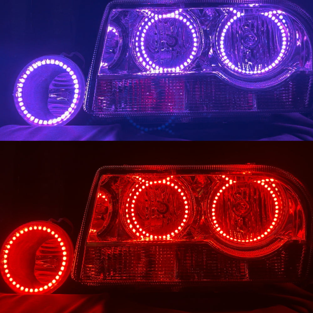 RGB 6 Halo Rings Kit For for RGB 6 Halo Rings Kit For for 2005-2010 Chrysler 300 RGB LED HALO & FOG LIGHT KIT RGB LED HALO & FOG LIGHT KIT - AKiHalo.com