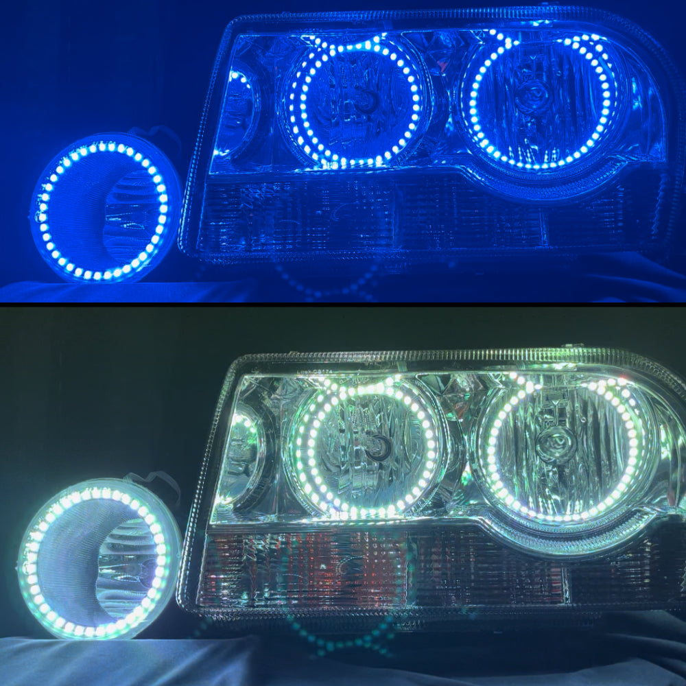 RGB 6 Halo Rings Kit For for RGB 6 Halo Rings Kit For for 2005-2010 Chrysler 300 RGB LED HALO & FOG LIGHT KIT RGB LED HALO & FOG LIGHT KIT - AKiHalo.com